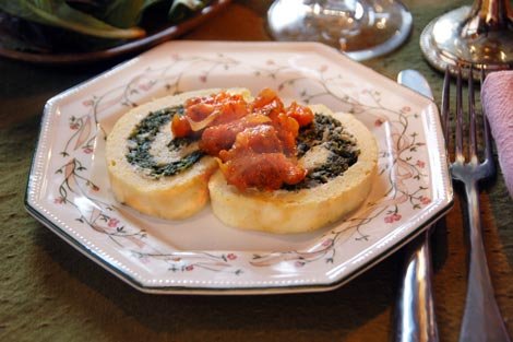 Spinach-roulade