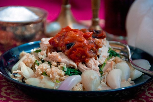 Quinoa-chicken-roast-tomato