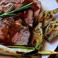 Grilled Pork Loin with Herb-Mustard Rub